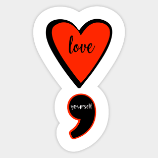 Love yourself Love can save Suicide prevention Sticker